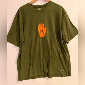 REI olive green tee